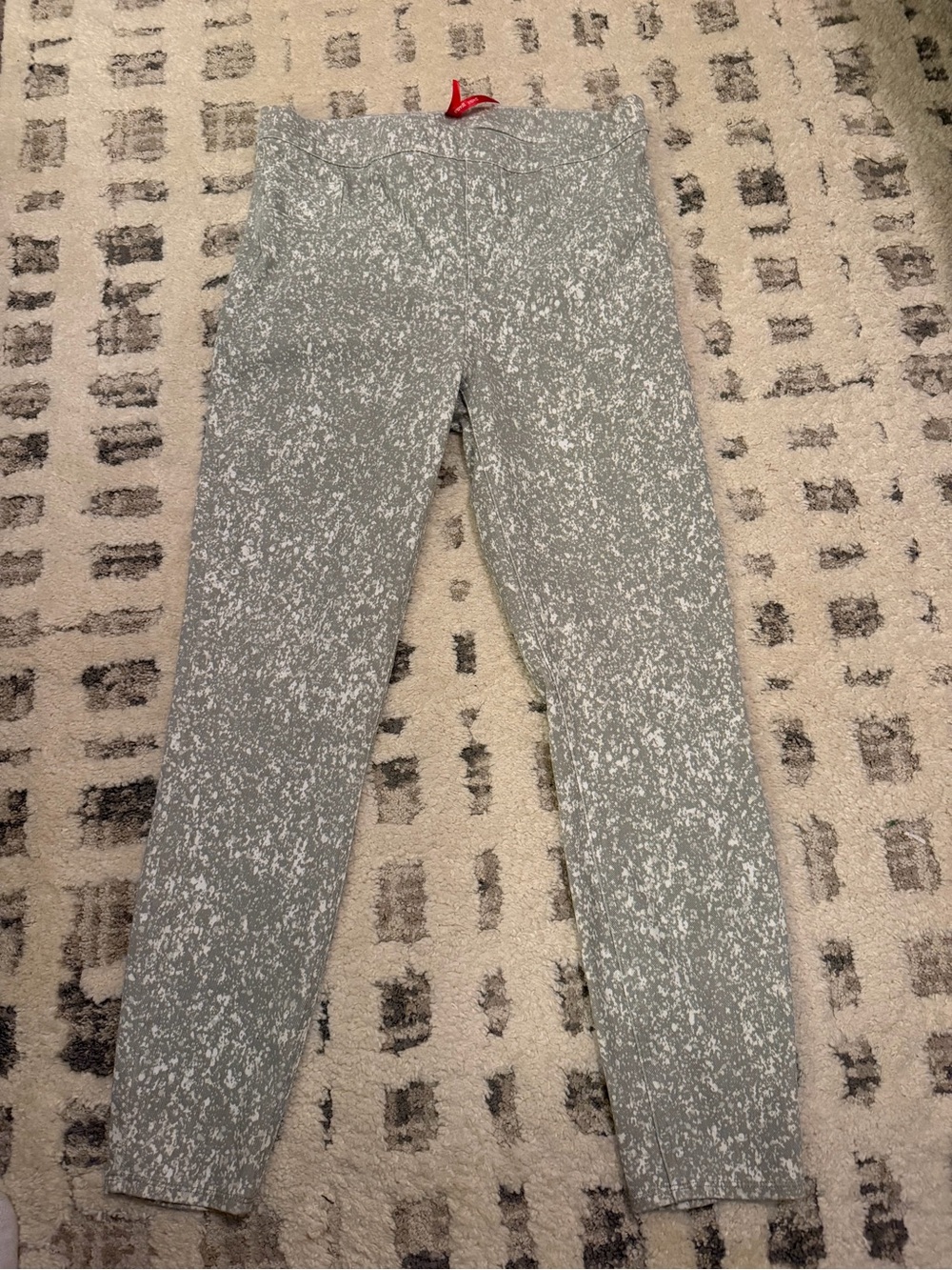 SPANX Light Gray Speckled High-Rise Leggings